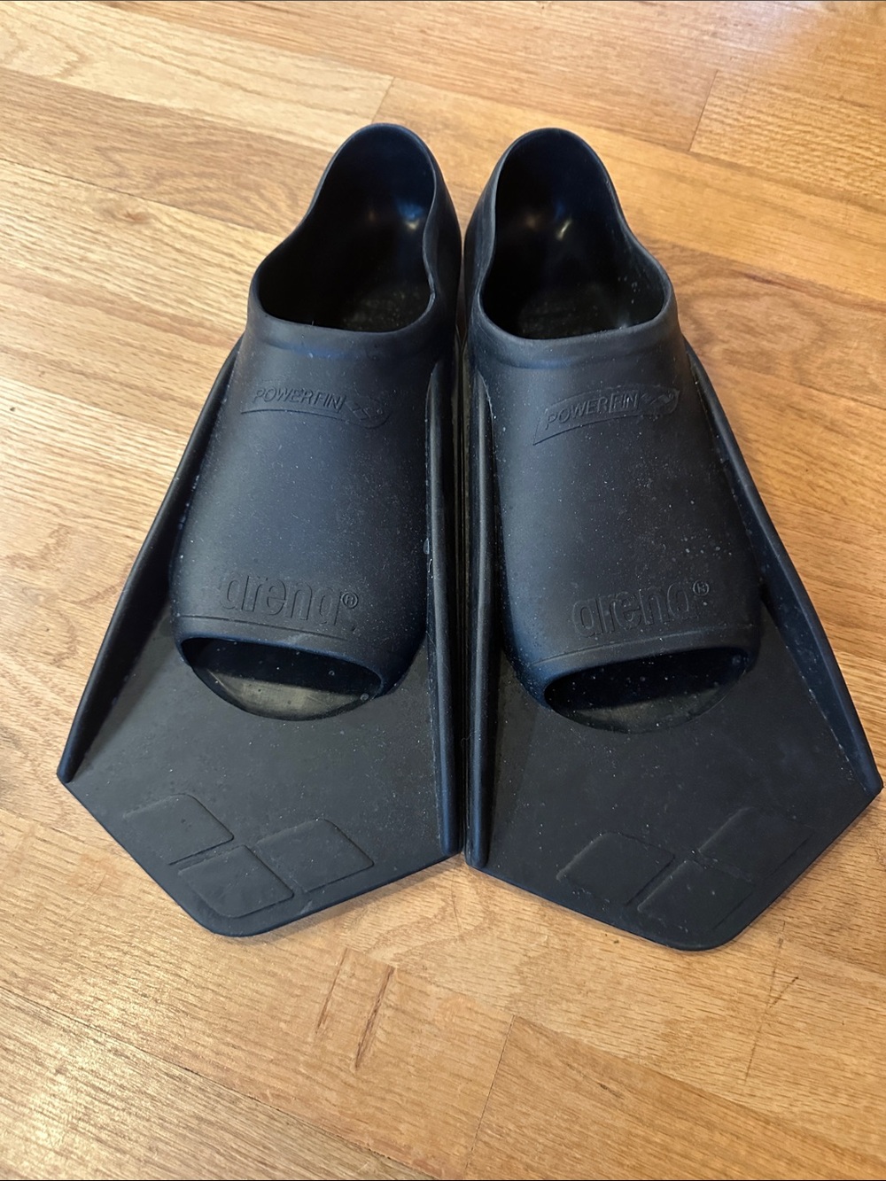 Arena Powerfin Black Swim Training Fins (8.5-9.5 USA)
